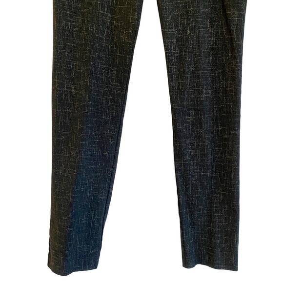 Calvin Klein Women's Printed Black Gold Metallic Hatch Ankle Pants 6 - Picture 9 of 14
